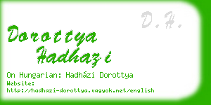dorottya hadhazi business card