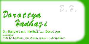 dorottya hadhazi business card